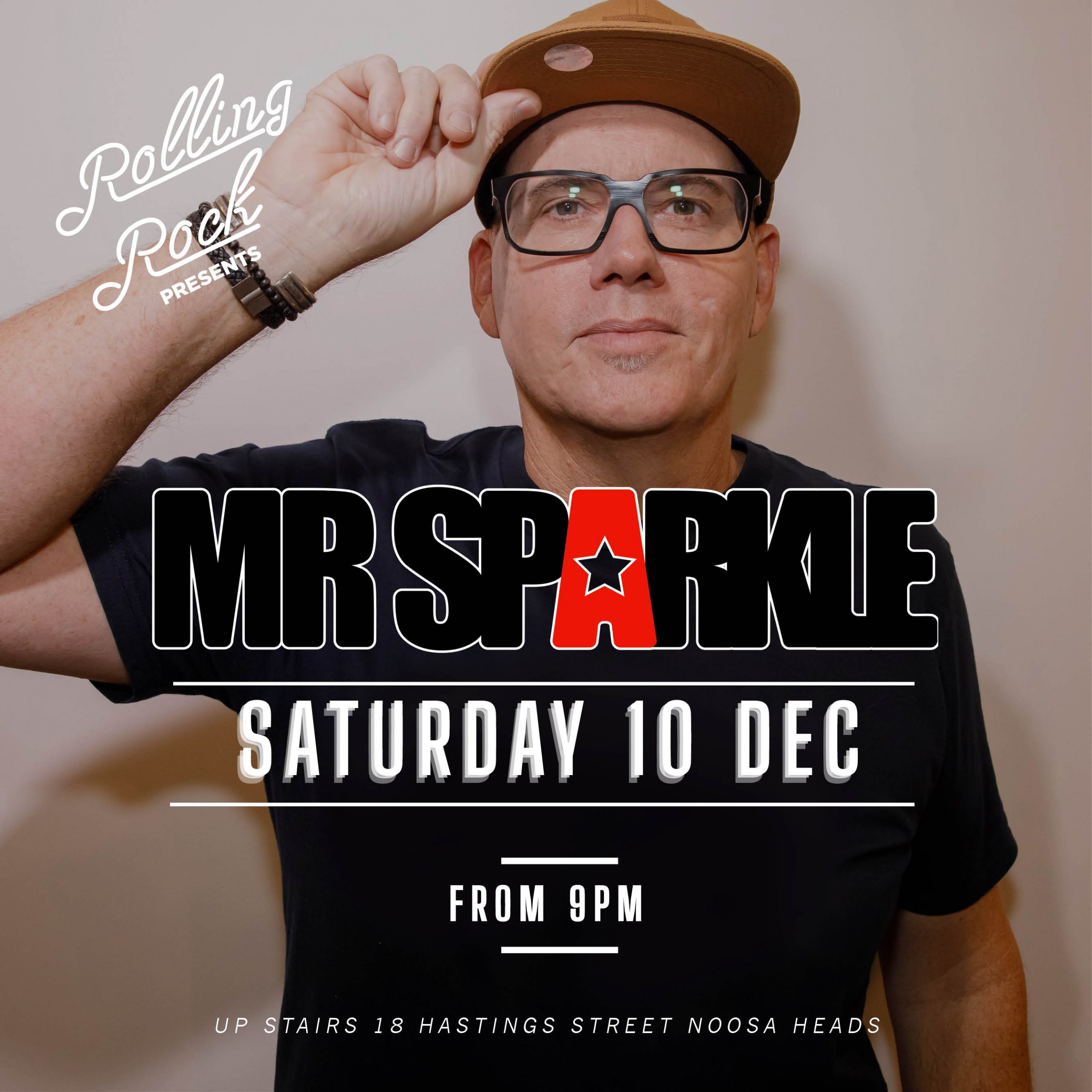 Rolling Rock Noosa Saturdays 10 Dec DJ Mr SparkleDJ Mr Sparkle