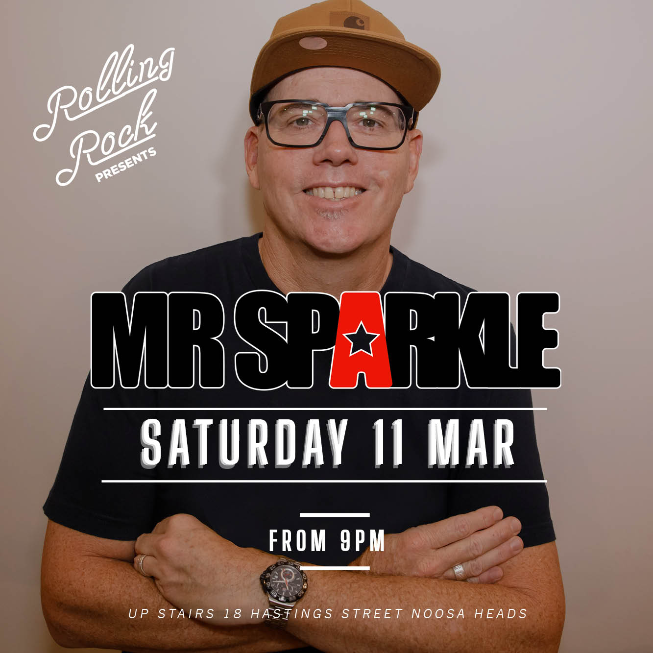 Rolling Rock Noosa Saturday 11 March 23 DJ Mr SparkleDJ Mr Sparkle